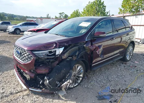2020 Ford Edge Titanium z USA, uszkodzony, nr VIN 2FMPK4K95LBA47423